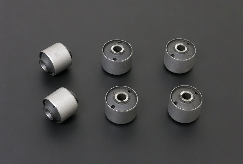 Hardrace Hardened Rubber Front Lower Arm Bushes, 6pc Set - Land Cruiser HZJ80
