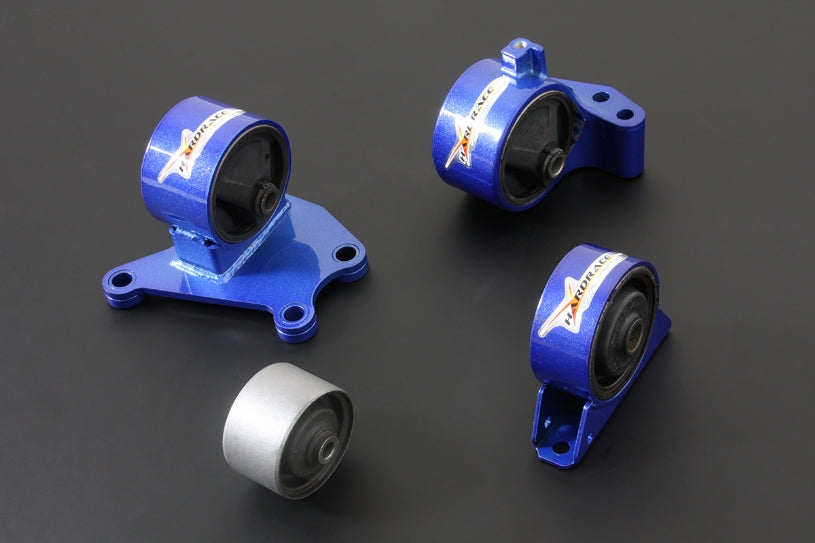 Hardrace Hardened Engine Mounts, 4pc Set - Evo 7-9 6MT 01-09