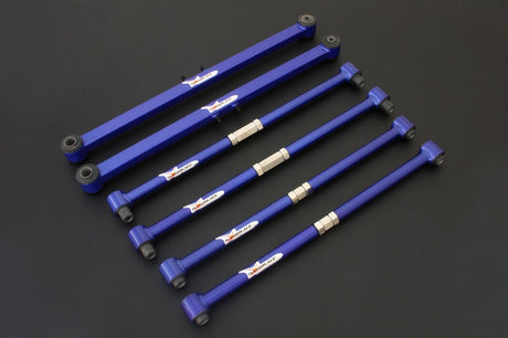 Hardrace Adjustable Rear Lateral And Trailing Arm, 6pc Set - Mazda 323 Protege, Ford Tierra 98-06