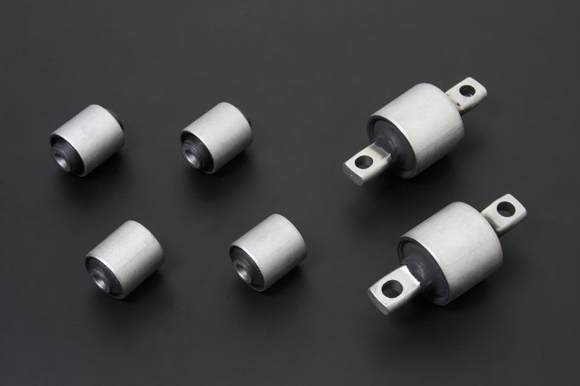 Hardrace Hardened Rubber Front Lower Arm Bushes, 6pc Set - Galant 94-98, Eclipse 95-99