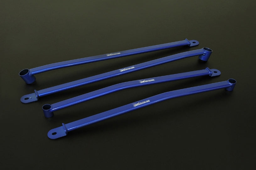 Hardrace Middle Lower Brace, 4pc Set - Yaris 13+