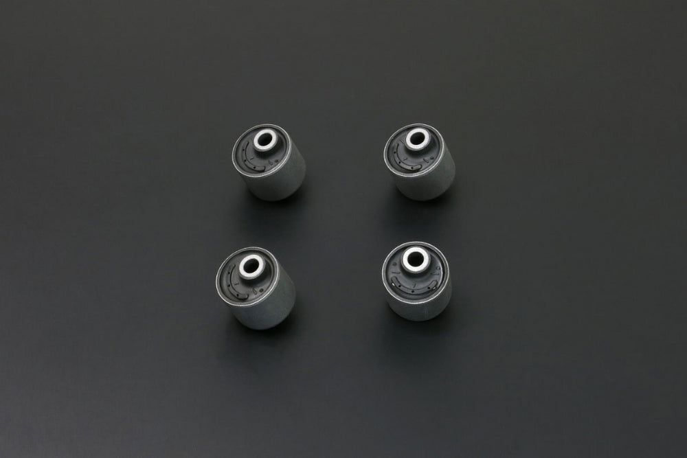 Hardrace Front Radius Arm Axle Side Bushes Offset Hardened Rubber, 4pc Set - Jimny 98-18 18+