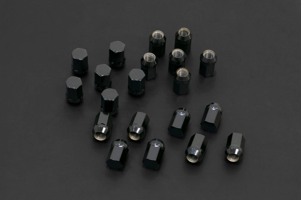 Hardrace Wheel Lug Nuts Hex 21 M14X15 Length 35mm Close-End Type 60 Degree Conical, 20pc Set - Seat