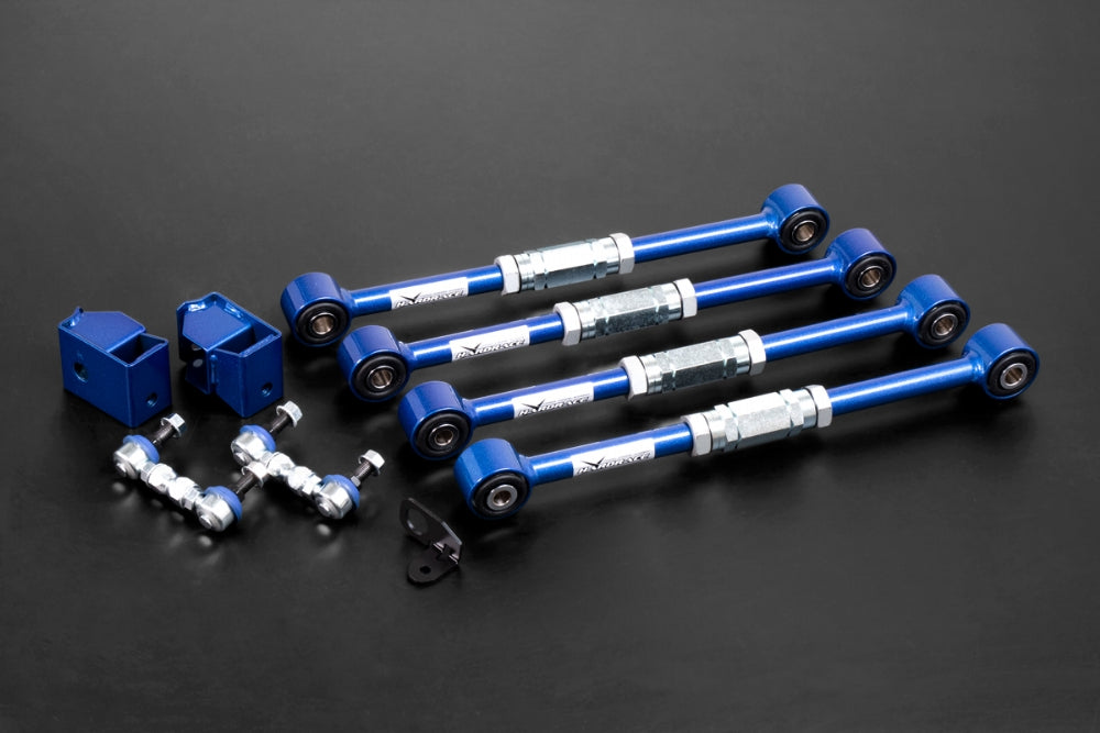 Hardrace Rear Adjustable Rod Pillow Ball, 8pc Set - Impreza WRX GC-GG, Legacy BD
