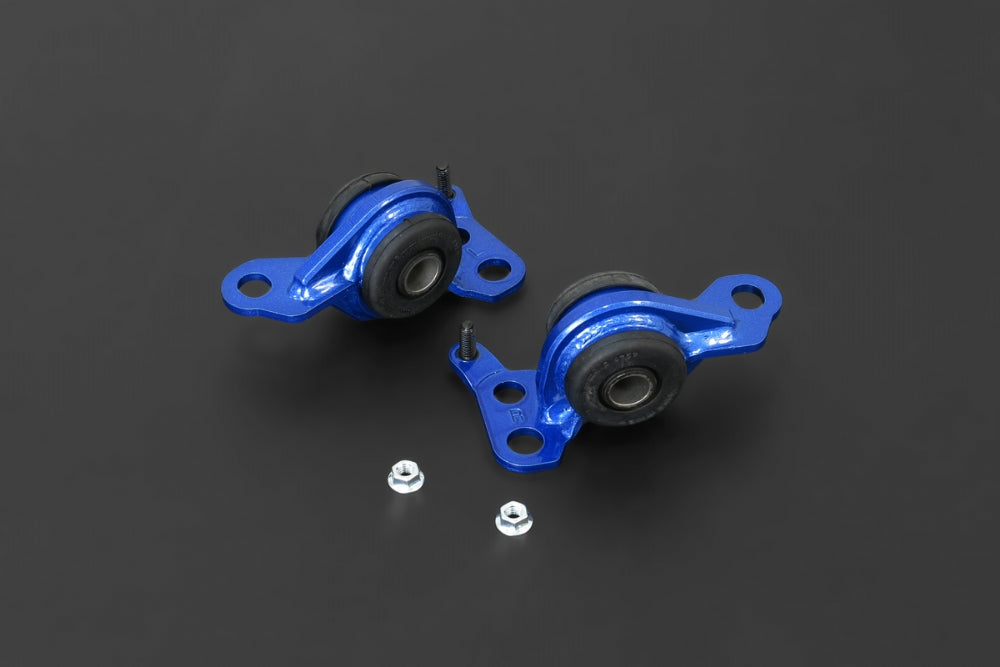 Hardrace Front Compliance Bushes Hardened Rubber Offset Increase Caster - Civic 92-95, Integra 94-00
