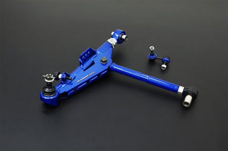Hardrace Adjustable 25mm Extended Front Lower Control Arms And Drop Links V2, Spherical Bearings, 4pc Set - 200SX S14, Silvia S15