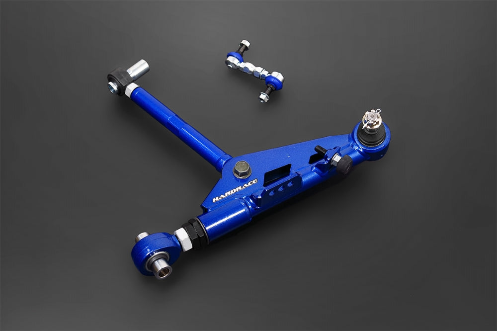 Hardrace Adjustable Front Lower Control Arms And Drop Links V2, Spherical Bearings, 4pc Set - 200SX S13
