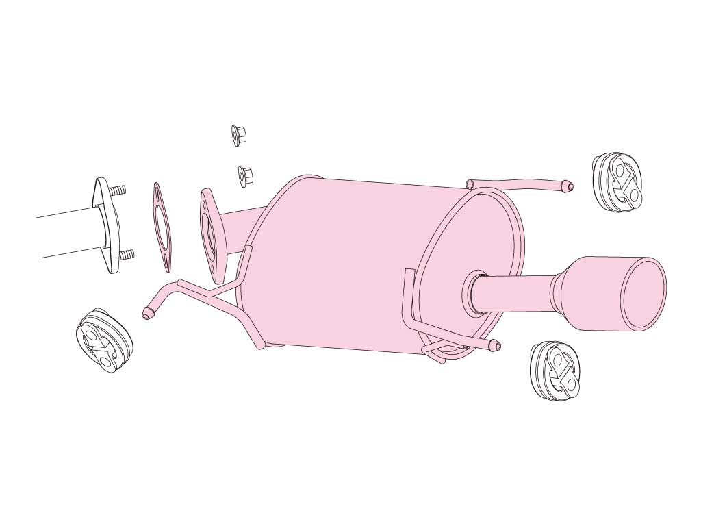 Fujitsubo Wagolis Exhaust - Suzuki Swift 1.2 2WD ZC71S