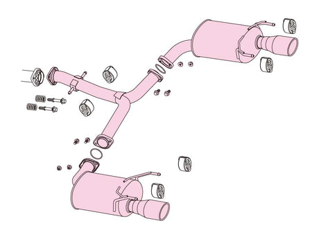 Fujitsubo A-S Exhaust - Toyota Mark X 2.5/3.5 2WD GRX130/133
