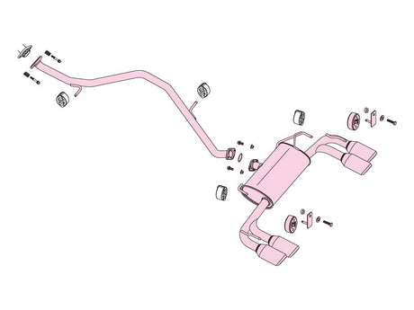 Fujitsubo A-S Exhaust - Toyota Prius 1.8 2WD ZVW50/ZVW51