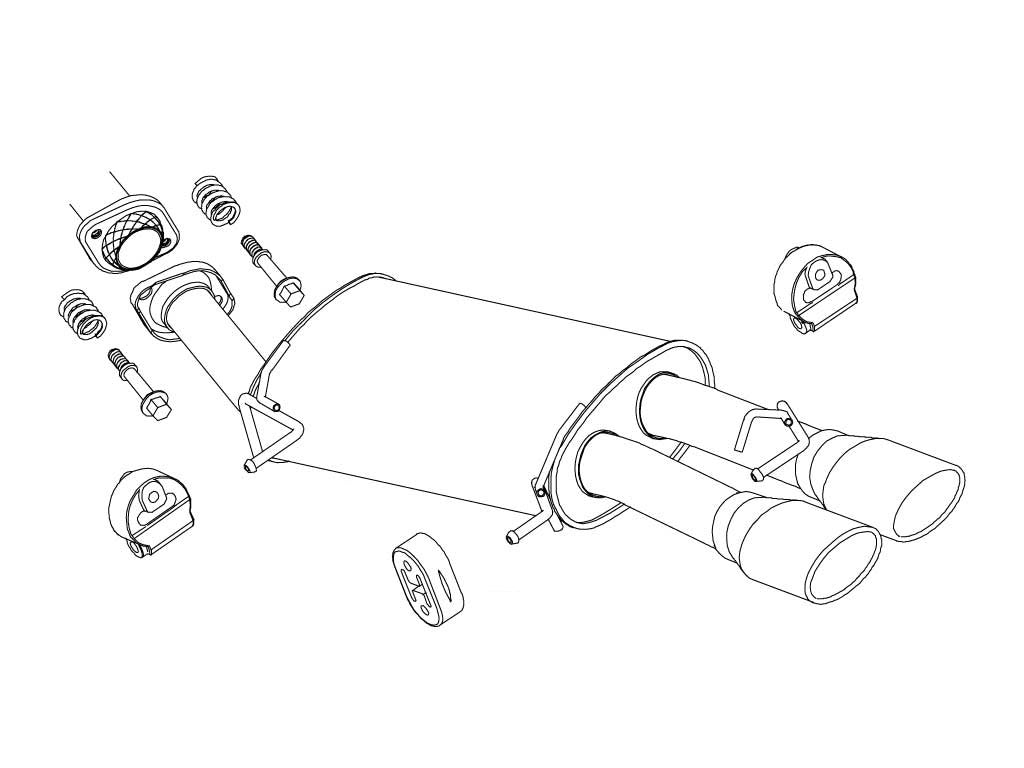 Fujitsubo Wagolis Exhaust - Honda Step Wgn 2.0 2WD RG1