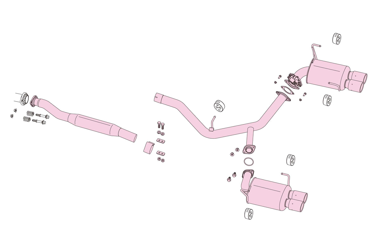Fujitsubo VVV Exhaust - Subaru WRX STI VAB