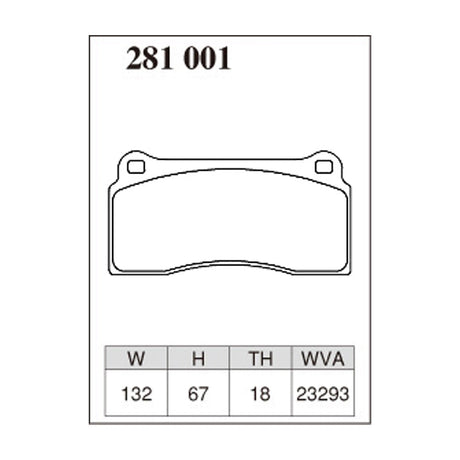 Dixcel S Type Brake Pads - Front - Ferrari F40/50