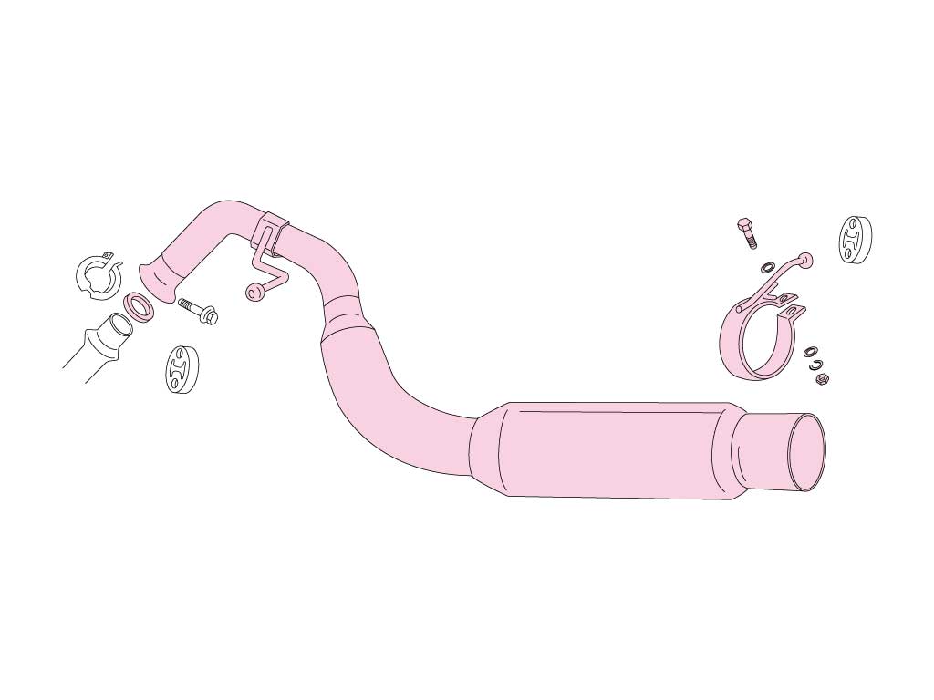 Fujitsubo Power Getter Exhaust - Toyota Yaris 1.3/1.5 Rs NCP10/NCP13