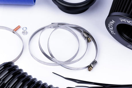 Ramair Performance Pleated Induction Kit for VW MK5 Golf R32 3.2 V6  - Blue Hoses