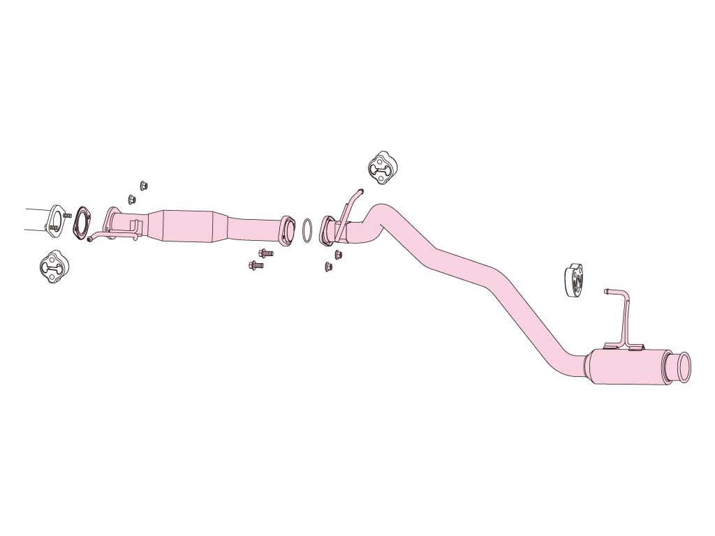 Fujitsubo A-R Exhaust - Nissan Nv350 2.5 D/T VW2E26/VW6E26