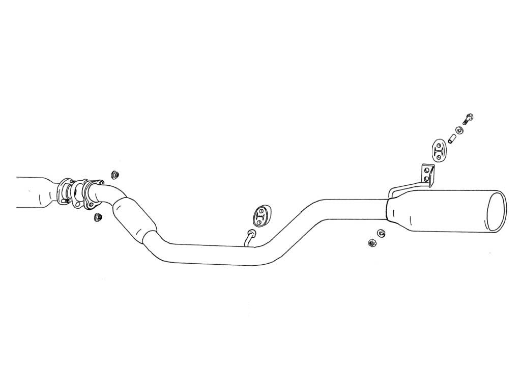 Fujitsubo Wagolis Exhaust - Honda Odyssey 2.2/2.3/3.0 2/4Wd RA1/2/3/4/5