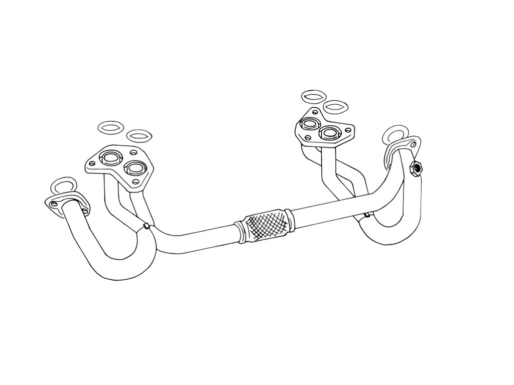 Fujitsubo Super Ex Basic Exhaust Manifold - Subaru Legacy/Touring Wagon Turbo BE5/BH5