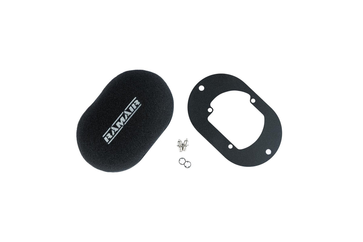 Ramair Domed Carb Air Filter & Baseplate to fit Pierburg 2B2, 2B4, 2B5 - 40mm Internal Height