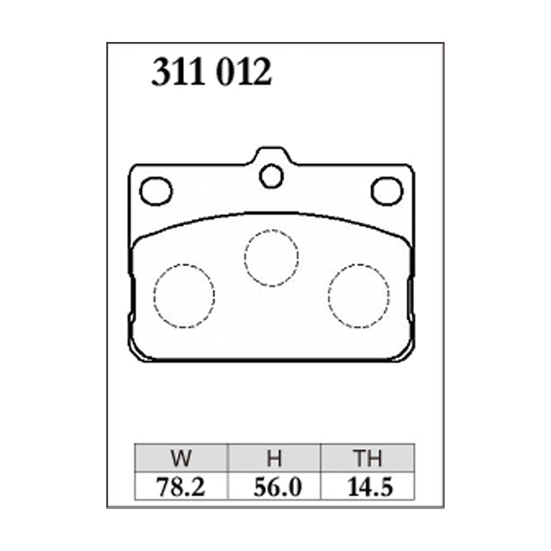 Dixcel ES Type Brake Pads - Front - Corolla KE2#/3#/TE7#