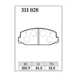 Dixcel ES Type Brake Pads - Front - TE27 TA22/27