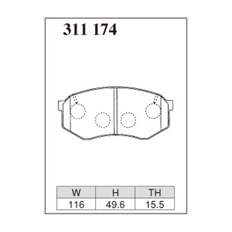 Dixcel Z Type Brake Pads - Front - GX81/JZX81 (88/8-92/10)