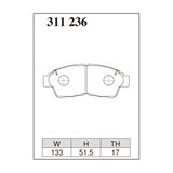 Dixcel Z Type Brake Pads - Front - Caldina/IPSUM/RAV4