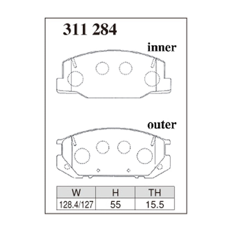 Dixcel Z Type Brake Pads - Front - CXR11/21
