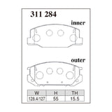 Dixcel Z Type Brake Pads - Front - CXR11/21