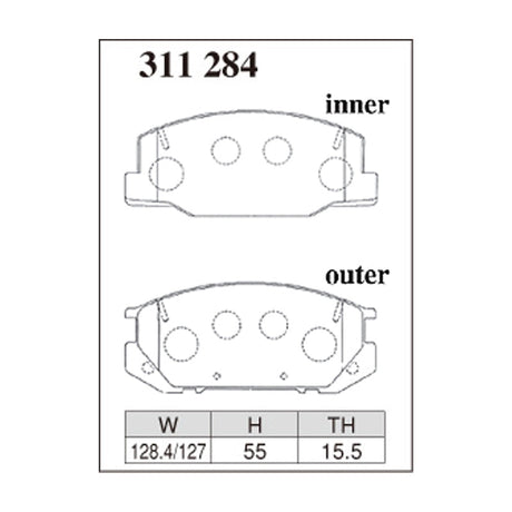 Dixcel Z Type Brake Pads - Front - CXR11/21