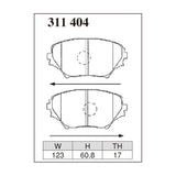 Dixcel Z Type Brake Pads - Front - Rav4 J/L ACA20W/21w