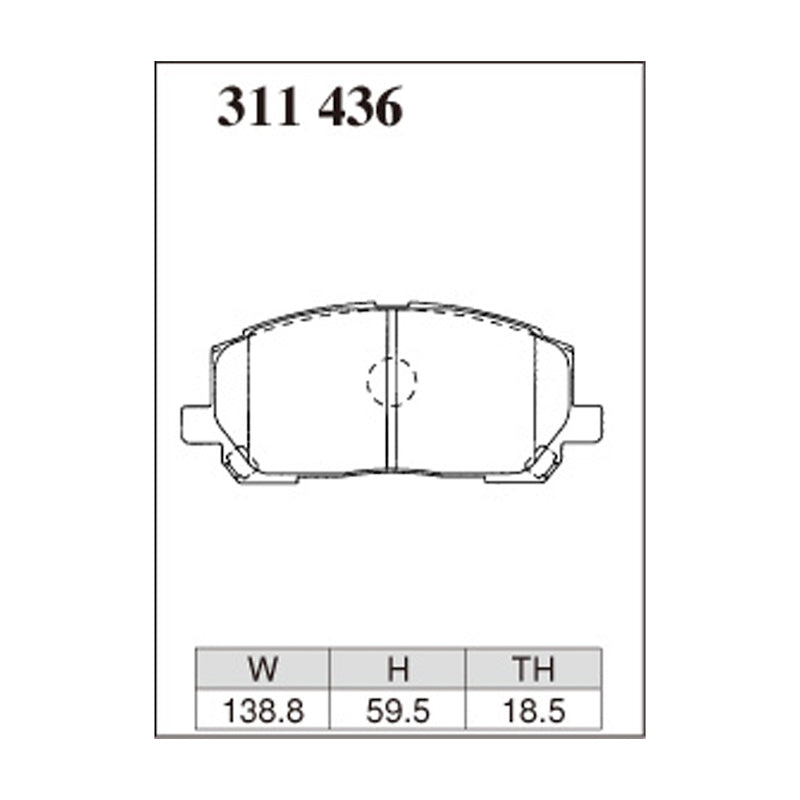 Dixcel Z Type Brake Pads - Front - Clearger V ACU20W/25W