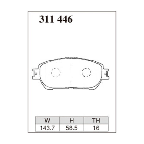 Dixcel ES Type Brake Pads - Front - ACR30/40W