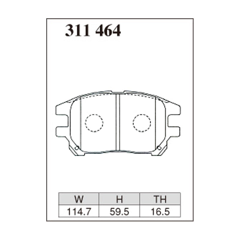 Dixcel Z Type Brake Pads - Front - Harer MCU/ACU/SXU10/15W 01-03