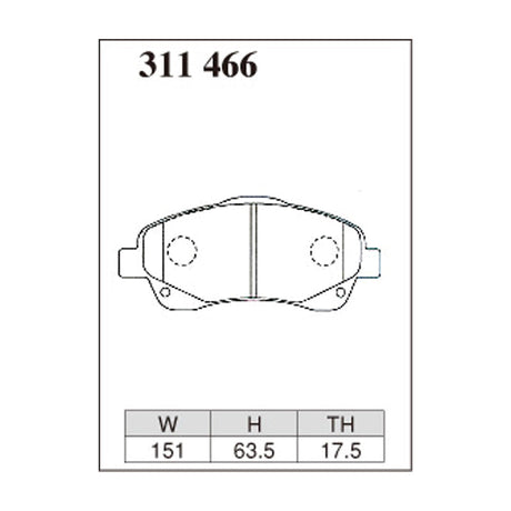 Dixcel Z Type Brake Pads - Front - Azt250/255/W 03-