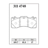 Dixcel ES Type Brake Pads - Front - ES 311 4748