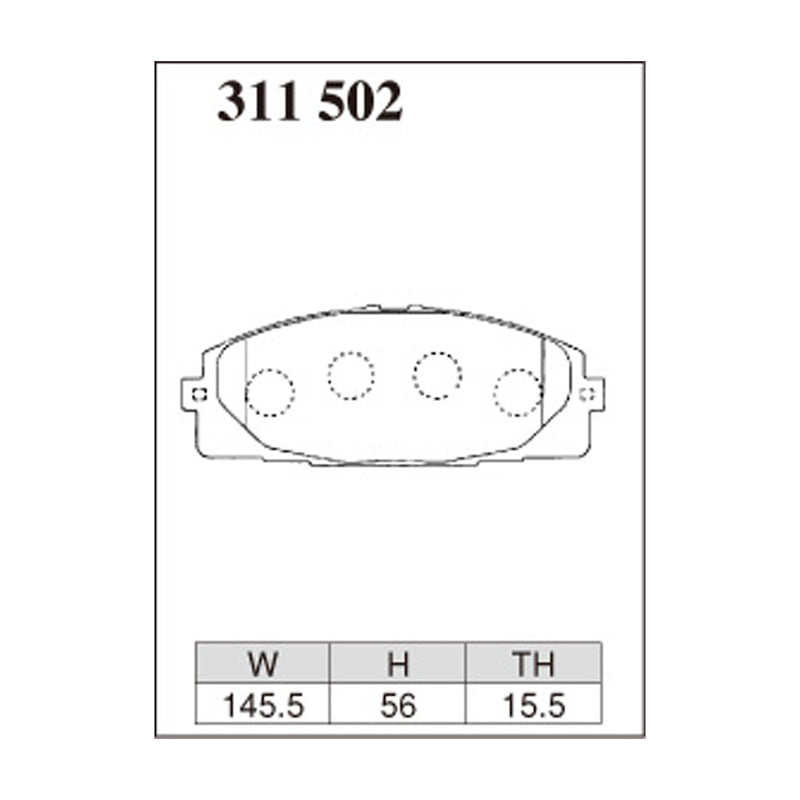 Dixcel S Type Brake Pads - Front - S 311 502