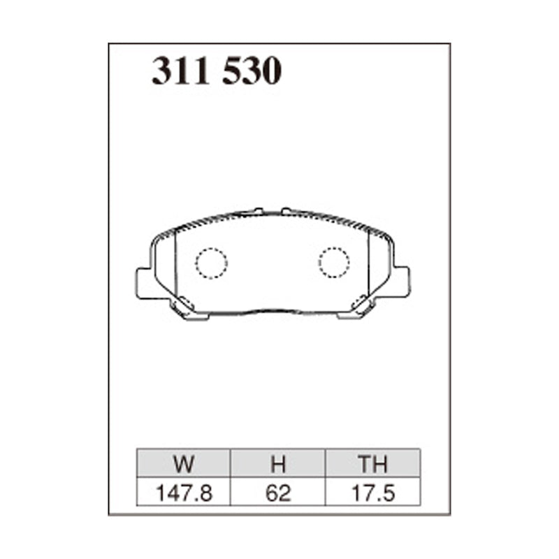 Dixcel Z Type Brake Pads - Front - Estmia ACR50/55W GSR50W/55