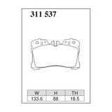 Dixcel ES Type Brake Pads - Front - LEXUS LS460/600