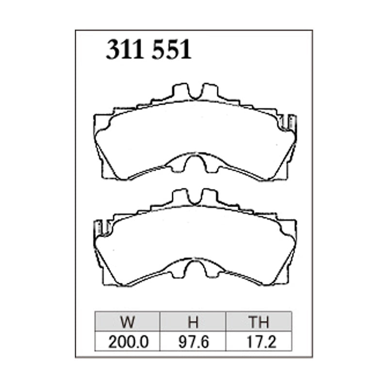 Dixcel Z Type Brake Pads - Front - Lexus LC500/LS500 FSPORT 6pot