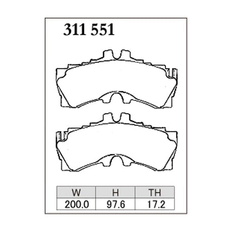 Dixcel Z Type Brake Pads - Front - Lexus LC500/LS500 FSPORT 6pot