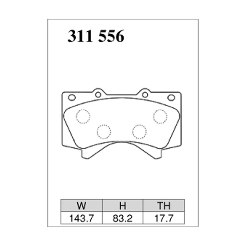 Dixcel Z Type Brake Pads - Front - Land Cruiser UZJ200W