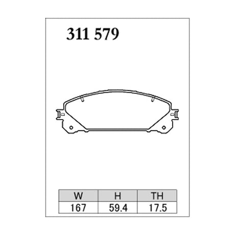 Dixcel ES Type Brake Pads - Front - Lexus RX350/RX450H
