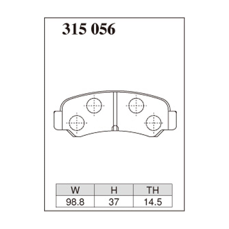 Dixcel Z Type Brake Pads - Rear - AE86 (Levin/Trueno)