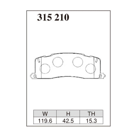 Dixcel Z Type Brake Pads - Rear - Essia TCR10W