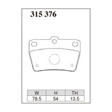 Dixcel Z Type Brake Pads - Rear - Z 315 376