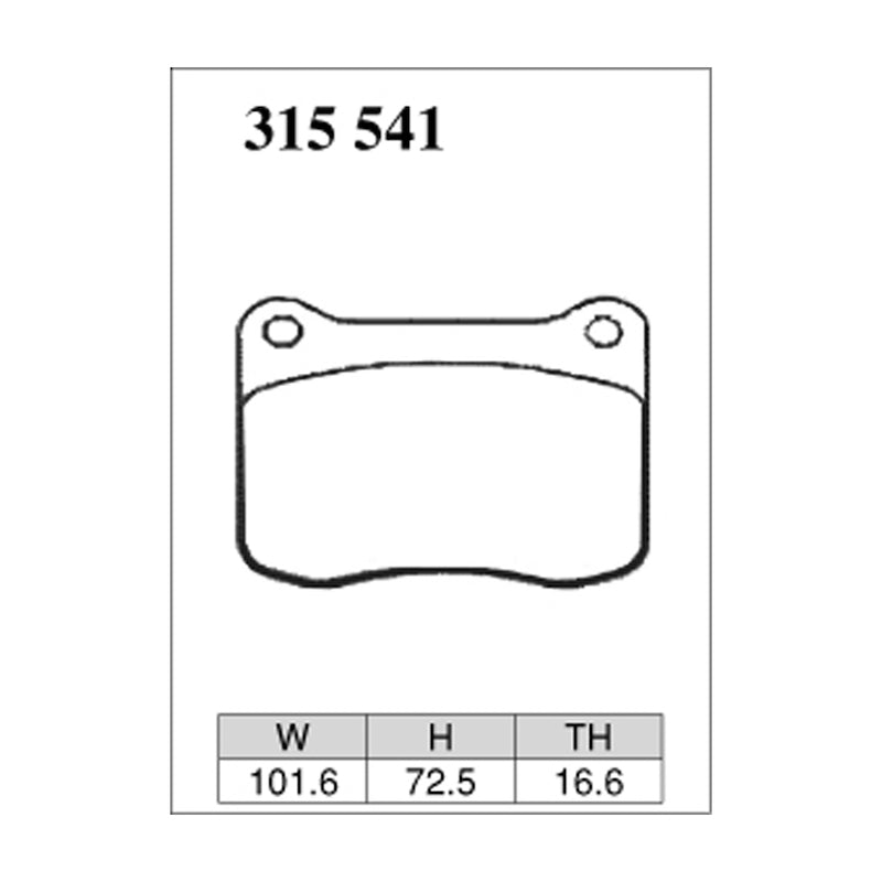 Dixcel Z Type Brake Pads - Rear - Lexus IS-F Rear