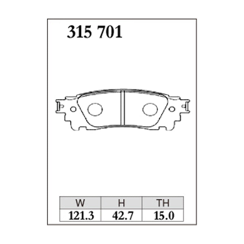 Dixcel ES Type Brake Pads - Rear - ALPHARD/VellfiGGH30/35W