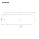 Ramair Twin Carb Air Filter With Blank Baseplate 100mm Internal Height Internal Height