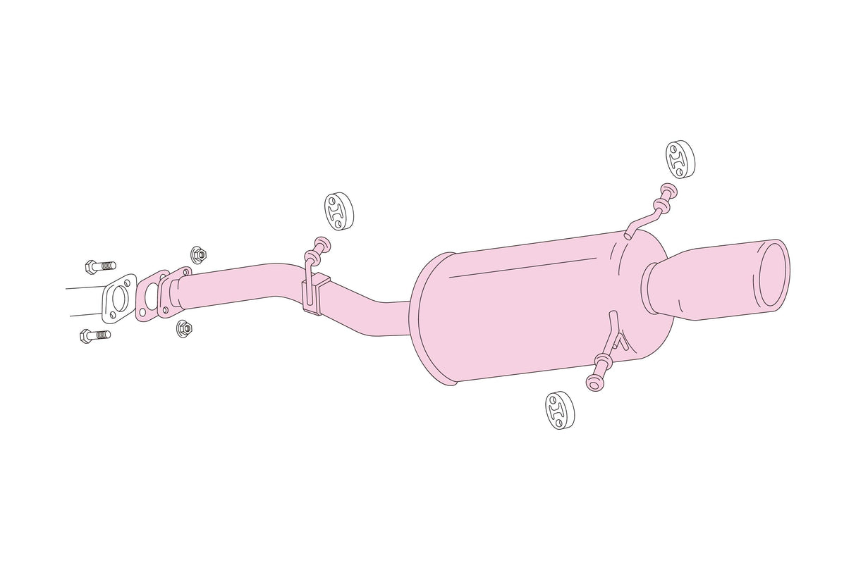 Fujitsubo Legalis R Type Evolution Exhaust - Subaru Impreza GDA/GGA